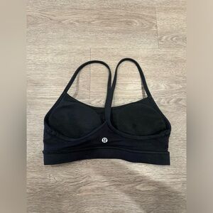 Black LuluLemon Flow Y Bra